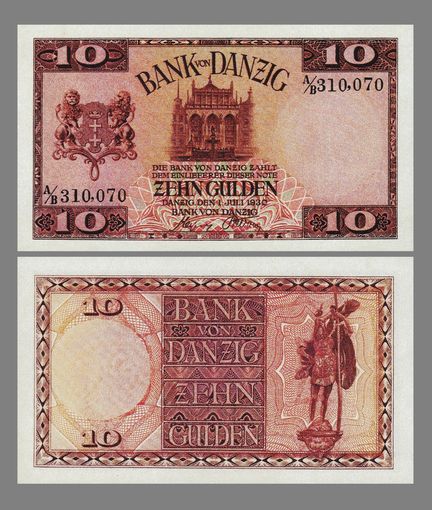 [КОПИЯ] Данциг (Вольный город) 10 гульденов 1930г.