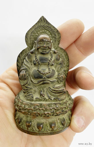 Старинная Бронзовая статуя Будда