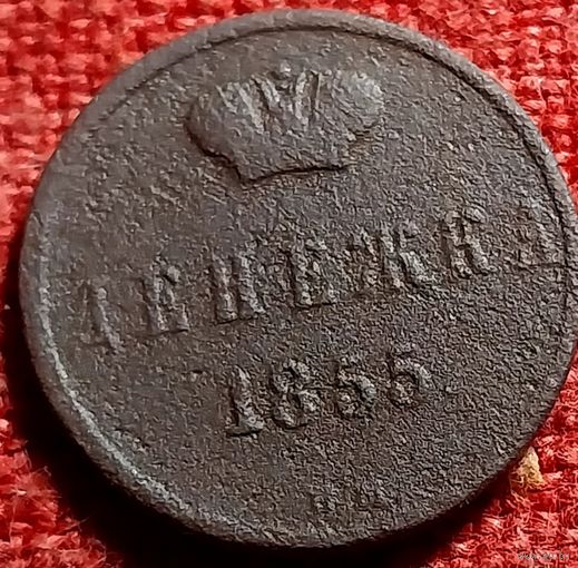 Денежка 1855 г вм