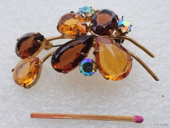 Брошь винтажная ЧССР.