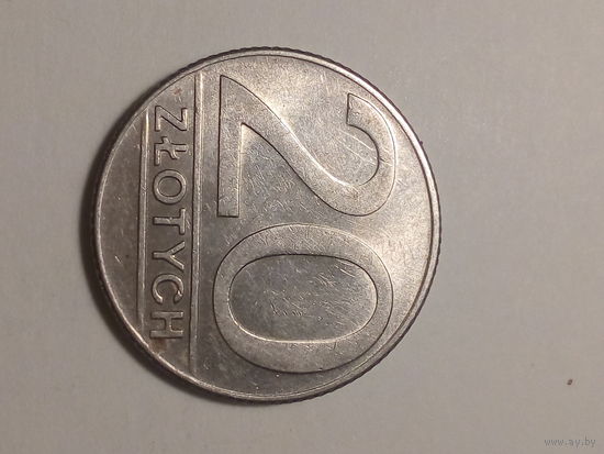 20 злотых Польша 1989 год