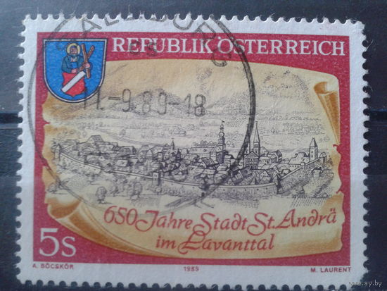 Австрия 1989 650 лет городу, герб