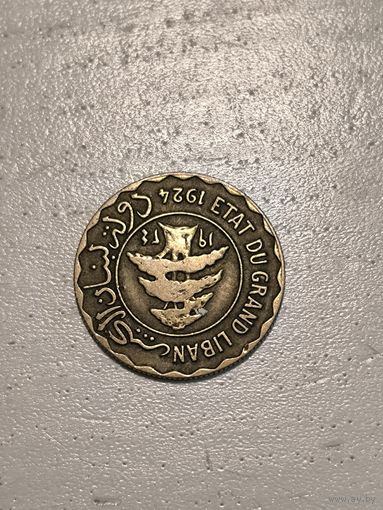 1924 ливан 2 пиастра