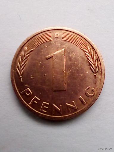 1 пфенниг1978 D