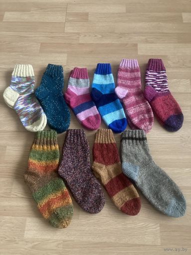 Носки вязаные, ручная работа