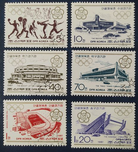 КНДР 1987 спортивные сооружения .