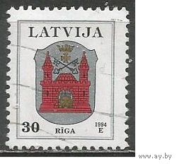 Латвия. Герб Риги. 1994г. Mi#389.