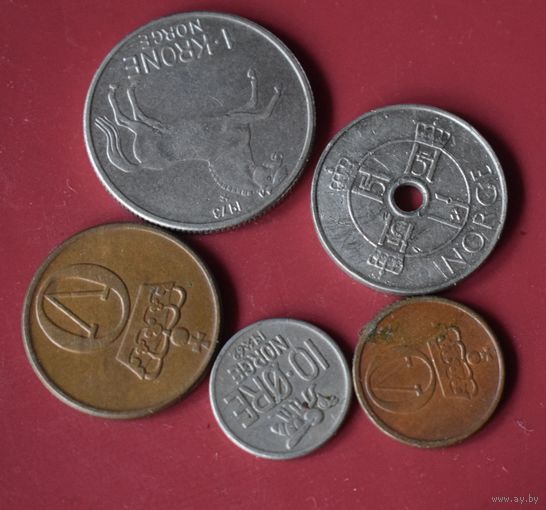Норвегия 5 монет