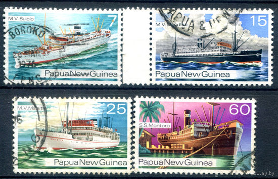 Папуа Новая Гвинея - 1976г. - корабли - 4 марки - полная серия, гашёные [Mi 298-301]. #3-WB-100-A-1