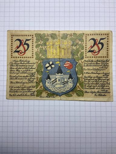 25 пфенигов (нотгельды) г. Германия.-2012