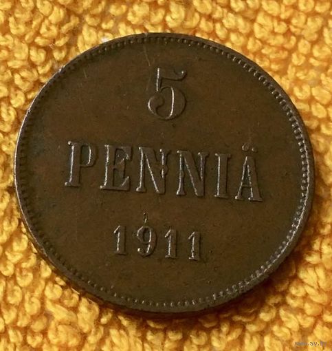 5 pennia 1911 года.