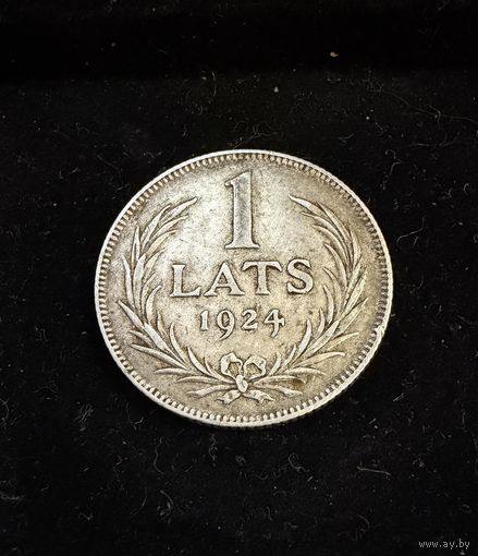 1 лат 1924 г.  Латвия.  Серебро