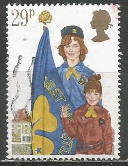 Британия. 75 лет Скаутскому движению. Знамя.1982г. Mi#913.