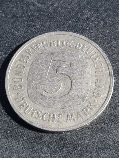 Германия (ФРГ) 5 марок 1992 J