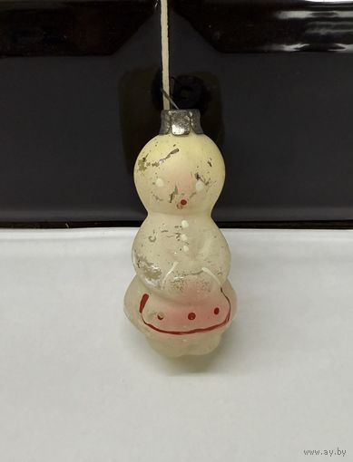 Елочная игрушка девочка с косой СССР