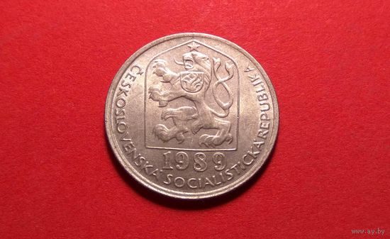 50 геллеров 1989. Чехословакия. XF!