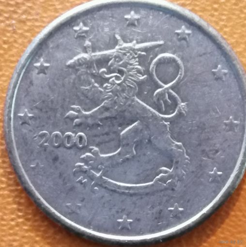 Финляндия 2 евроцента, 2000 г., KM# 99
