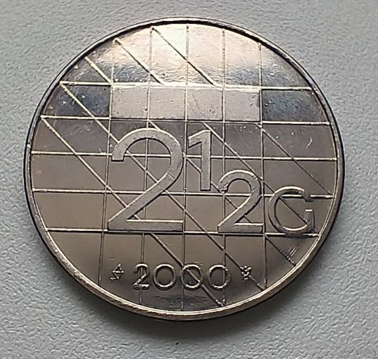 Нидерланды 2,5 гульдена, 2000.  1-3-11