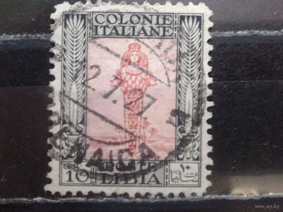 Ливия, колония Италии, 1924/1927. Диана Эфесская, 10с, зуб. 11, Mi-7,0 евро гаш.