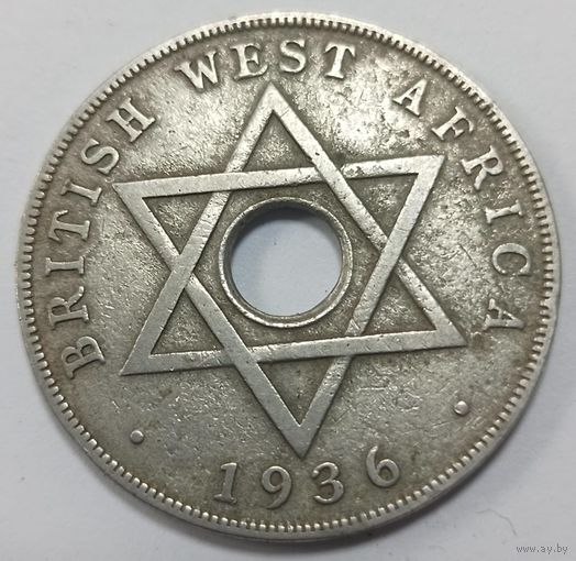 1 пенни 1936, Британская Западная Африка , Эдуард VIII