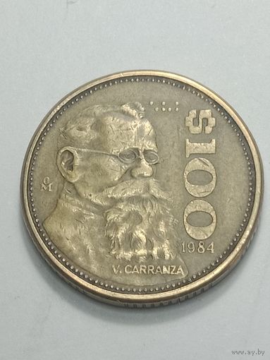 Мексика 100 песо  1984 года .