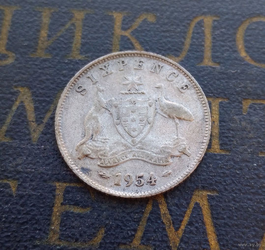 6 пенсов 1954 Австралия #01