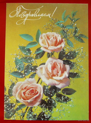 Поздравляем! Подписанная. 1991 года. Дергилева. # 58.