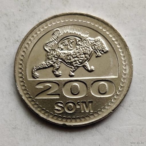 Узбекистан 200 сумов  2018 г.