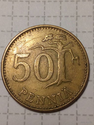 50 пенни Финляндия 1971 год