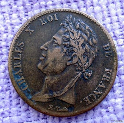 Французские колонии. 5 сантимов 1825 г.(Сан-Доминика. Мартиника. Гваделупа. И др.)