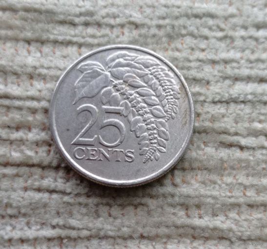 Werty71 Тринидад и Тобаго 25 центов 2006 Цветок Чакония