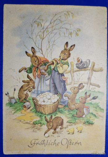 Открытка. Пасхальная. 1954 г.