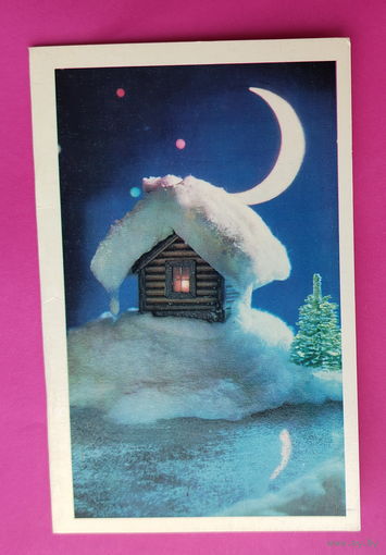 С новым годом! Чистая. Двойная. 1973 года. Чиликина. 2528.