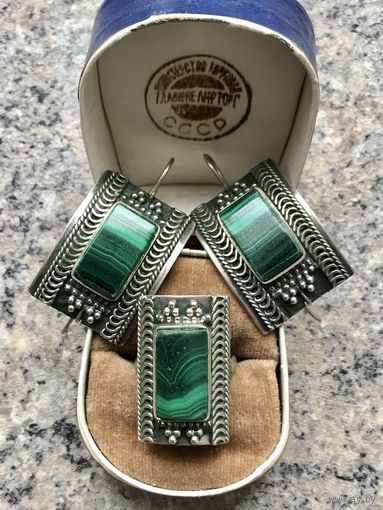 Серьги и кольцо комплект