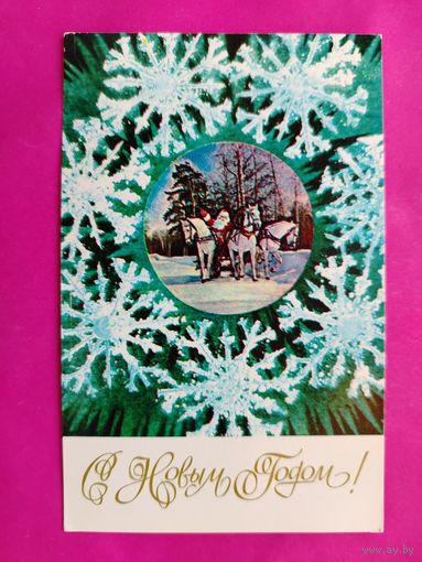 С новым годом! Чистая. 1973 года. Дергилев. 1738.