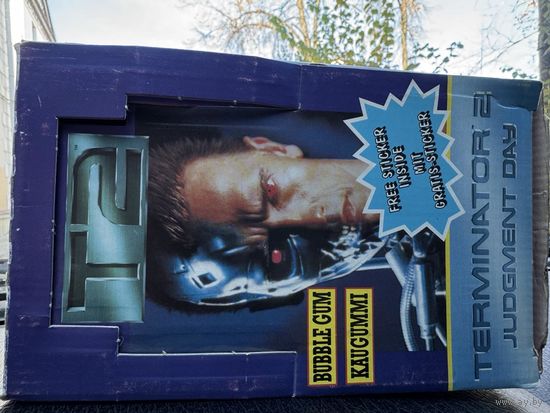 Коробка  (блок) от  жвачки TERMINATOR 2 середины 90х  годов