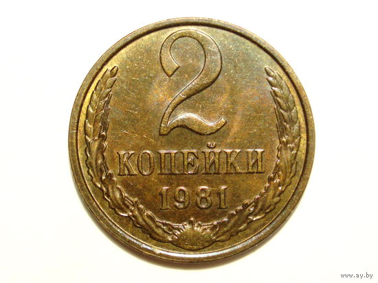 2 копейки 1981 UNC #A