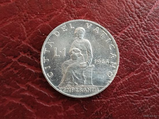 1 лира Ватикан 1964 г.