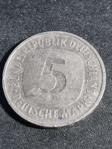 Германия (ФРГ) 5 марок 1992 G