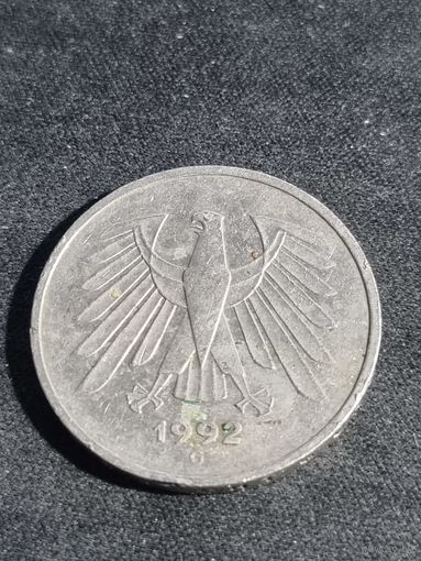 Германия (ФРГ) 5 марок 1992 G