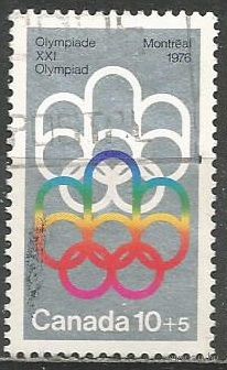 Канада. Олимпиада Монреаль'76. Эмблема.1974г. Mi#557.
