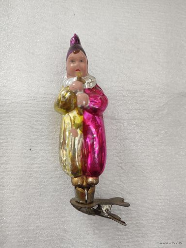 Ёлочная игрушка Клоун с дудкой Распродажа коллекции