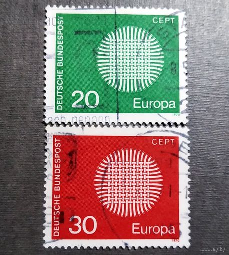 Марки Германия 1970 год Европа СЕРТ