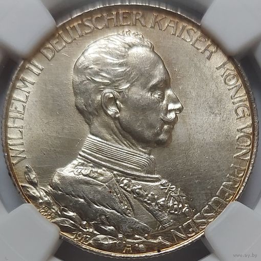 2 марки 1913 Пруссия NGC MS-64
