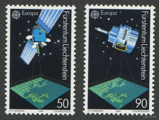 Лихтенштейн 1991. Спутники