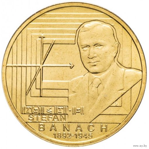 Польша 2 злотых, 2012 120 лет со дня рождения Стефана Банаха UNC