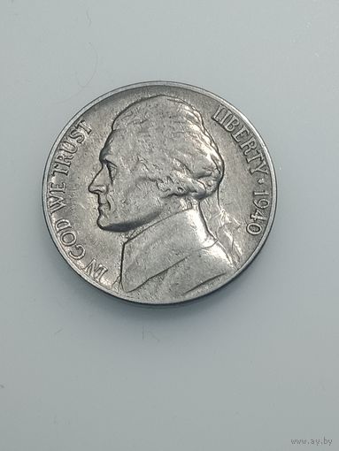 США 5 центов 1940 года .