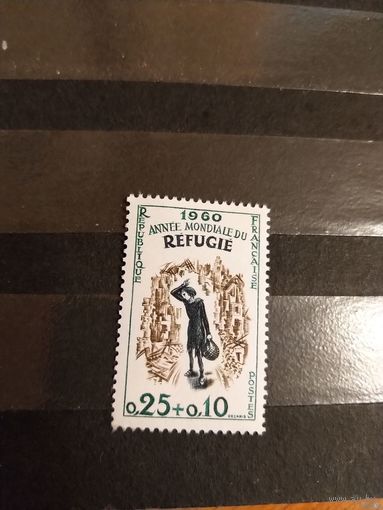 1960 Франция Всемирный год беженцев чистая клей MNH** 5-10
