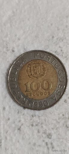 Португалия 100 эскудос 1990