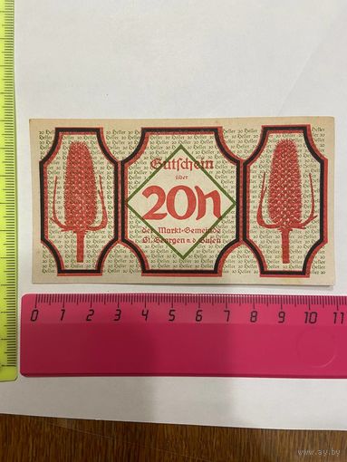 Австрия нотгельд 20 Приют Св. Георгия - 2301